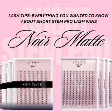 Lash Tips: Discover our NEW Short Stem Pro Noir Matte Lash Trays