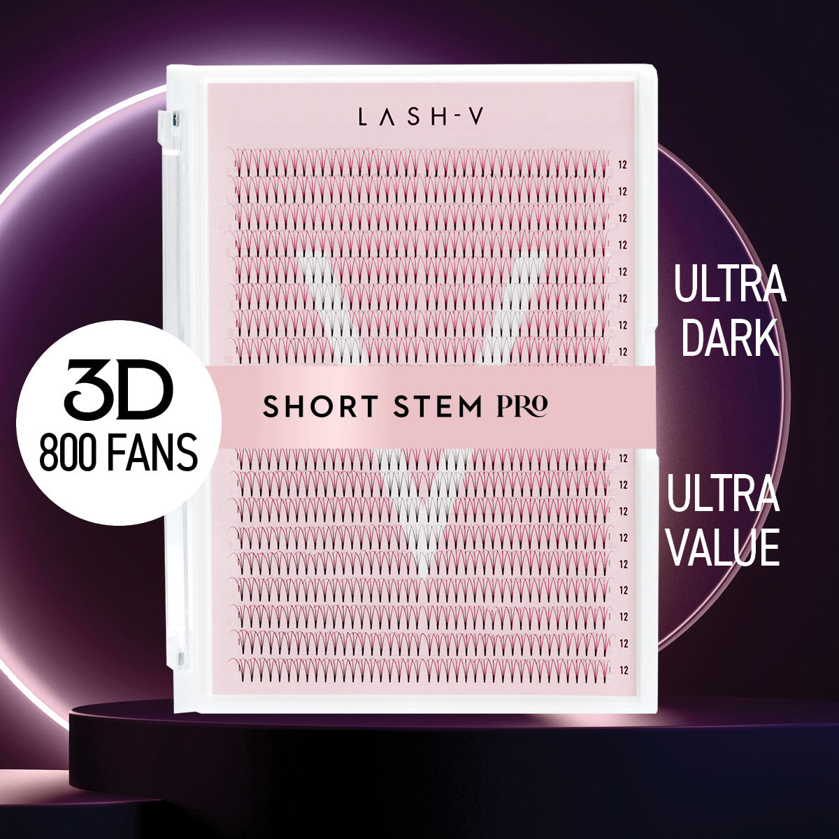 3D Short Stem Pro - Ultra Dark Fans - LASH V