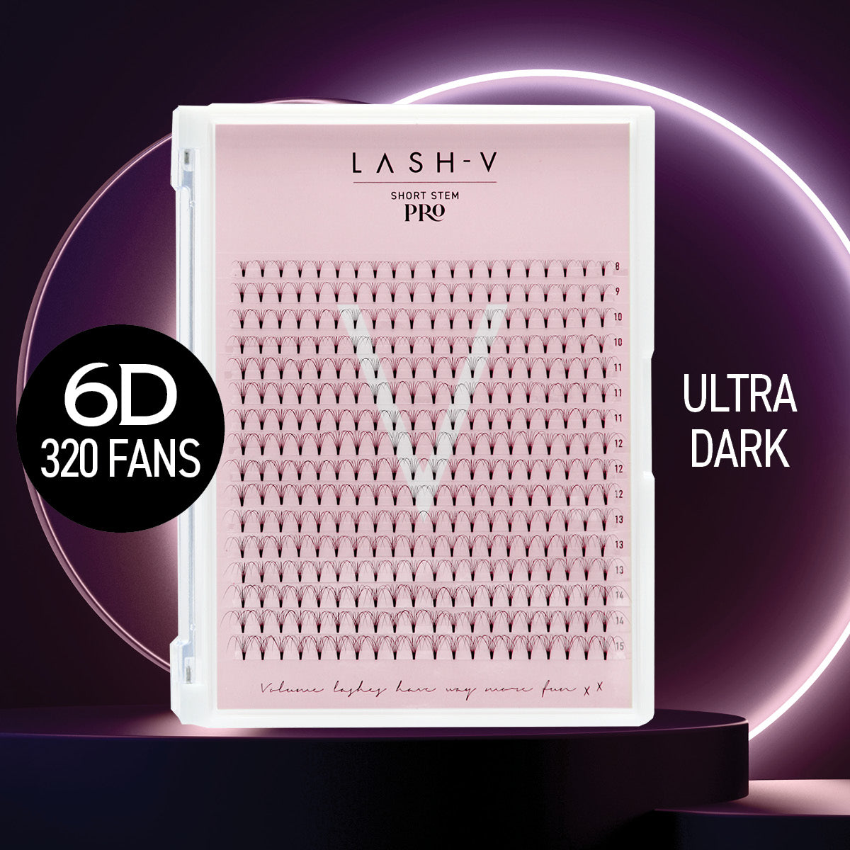 6D Short Stem Pro - Ultra Dark Fans - LASH V