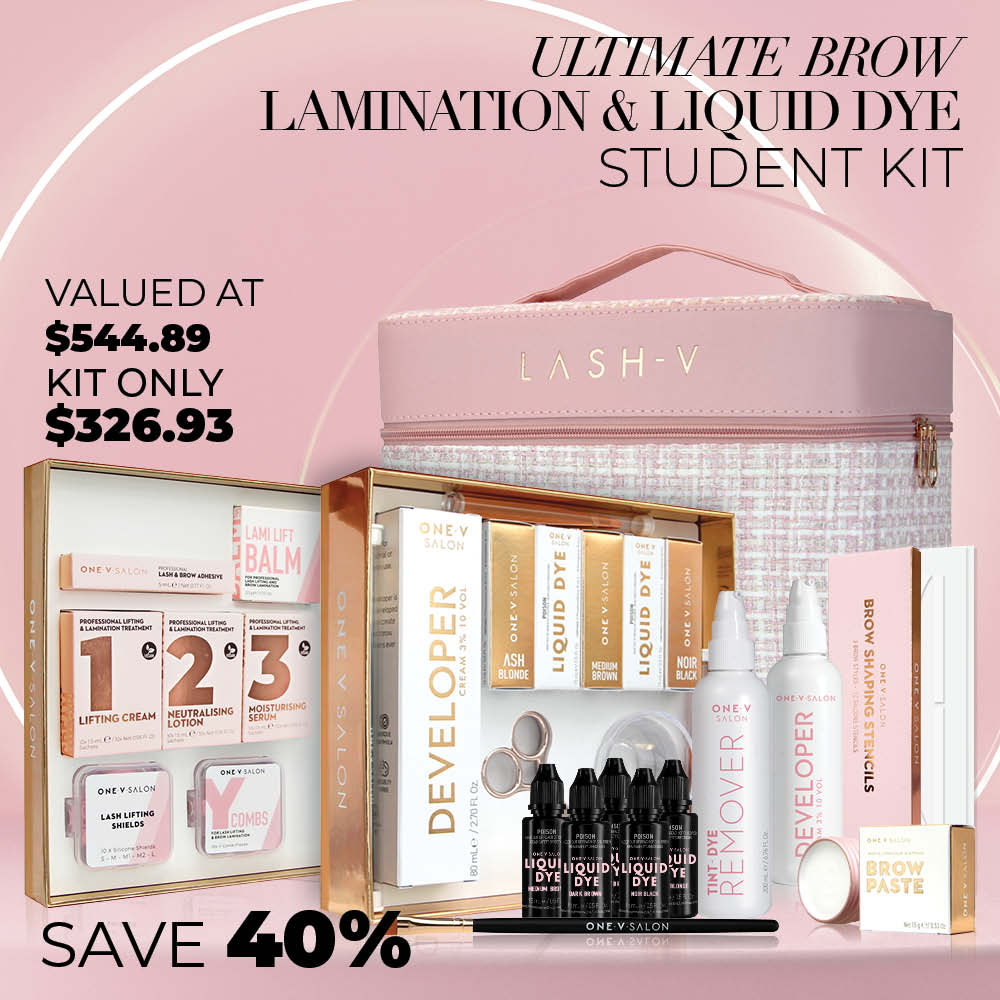 Student Brow Kit - Lamination Lash Lift / Brow Liquid Dye - LASH V