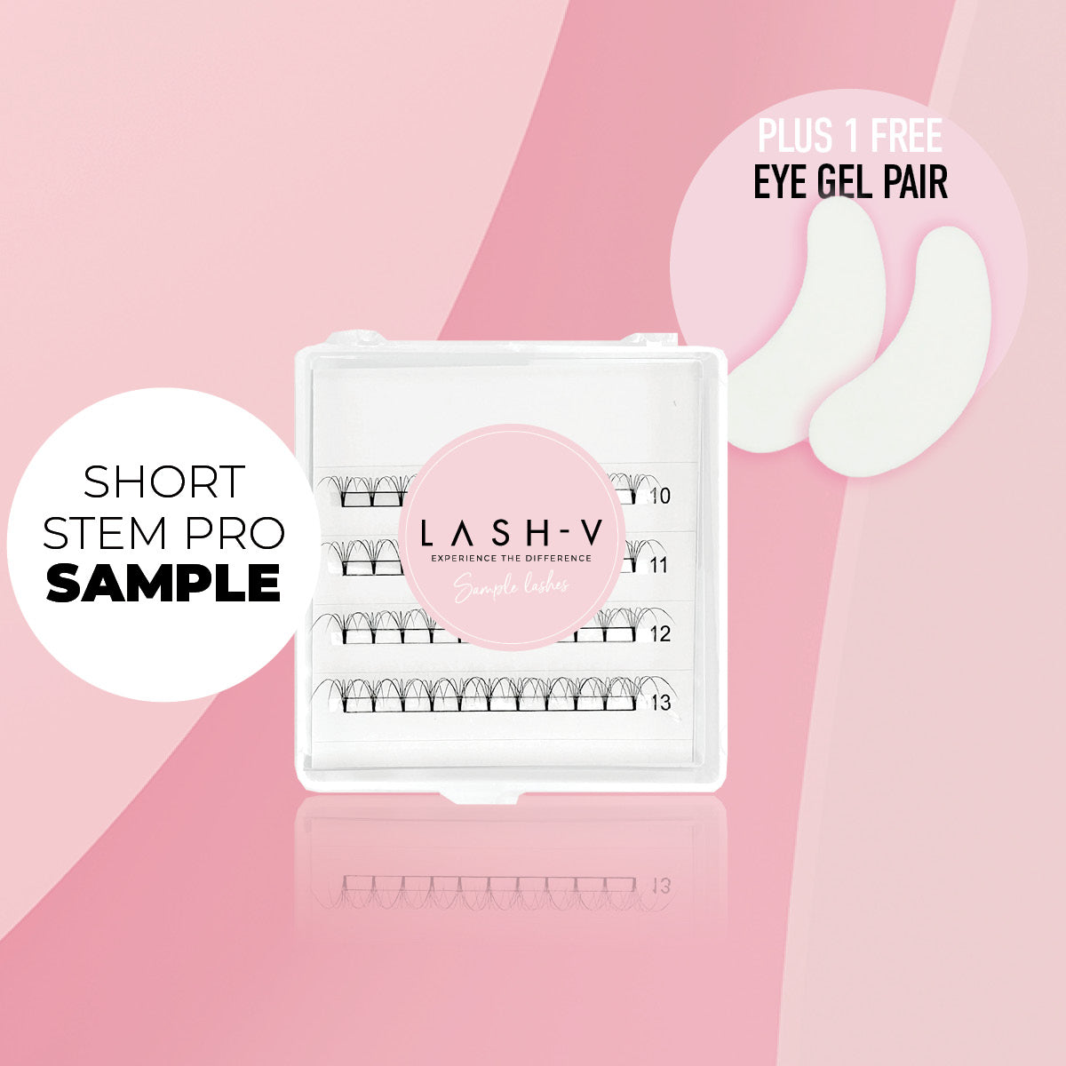 Sample Short Stem Pro Lash Fans - up to 80 Fans - LASH V