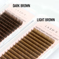 Matte Dark Volume - Light Brown Lashes - 0.07 - LASH V