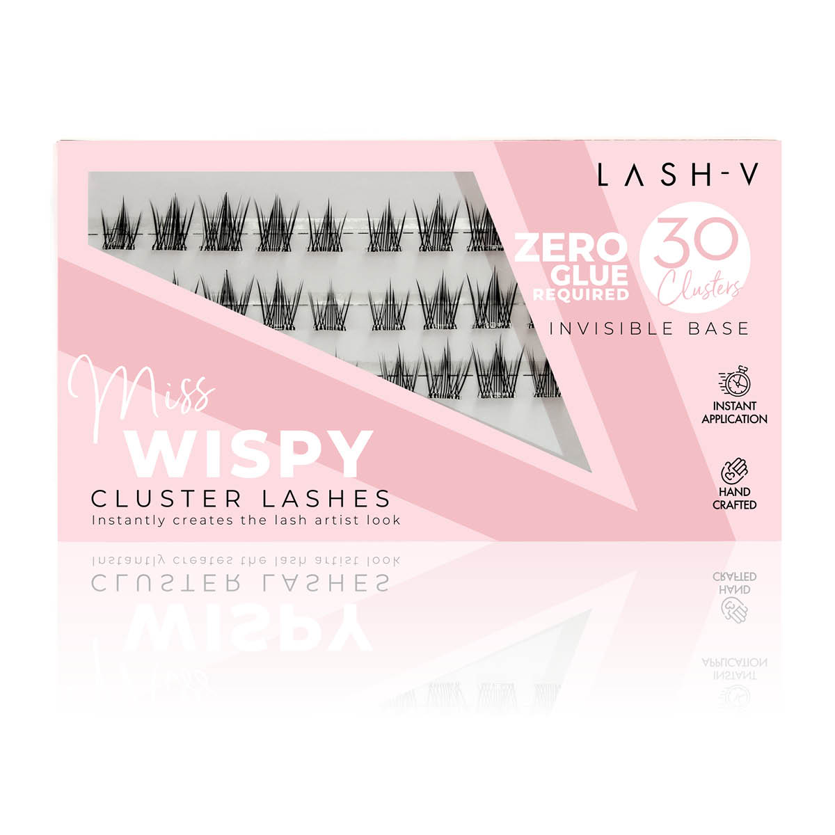 Miss Wispy Cluster Lashes - No Glue - 30 Clusters . - LASH V