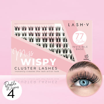 Miss Wispy Cluster Lashes - 77 Clusters Style 4 Double Wispies - LASH V