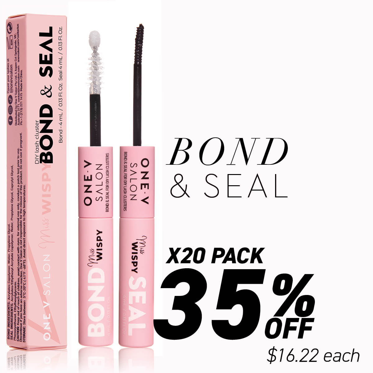 Miss Wispy Cluster Lashes - Bond & Seal - Bundle Packs - LASH V