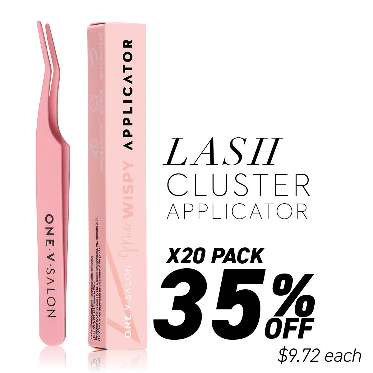 Miss Wispy Cluster Lashes - Applicator Tweezer - Bundle Packs - LASH V