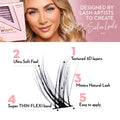 Luxe 3D Flawless -PETITE WISPY- 238 DIY Cluster Lashes Complete Kit - LASH V