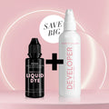 Liquid Dye WITHOUT Henna 15ml + Developer 3% - LASH V