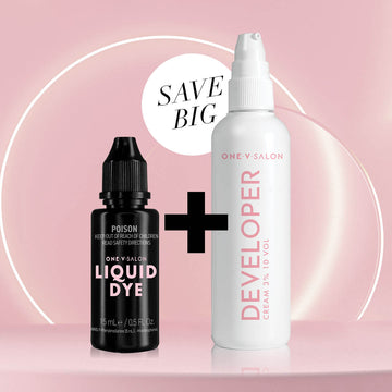 Liquid Dye WITHOUT Henna 15ml + Developer 3% - LASH V