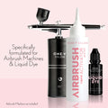 AIRBRUSH LIQUID ACTIVATOR 100ml + LIQUID DYE 15ml BUNDLE SAVER - LASH V