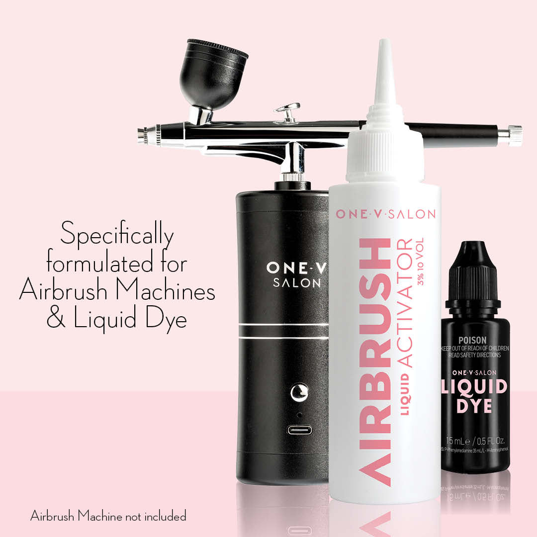 AIRBRUSH LIQUID ACTIVATOR 100ml + LIQUID DYE 15ml BUNDLE SAVER - LASH V