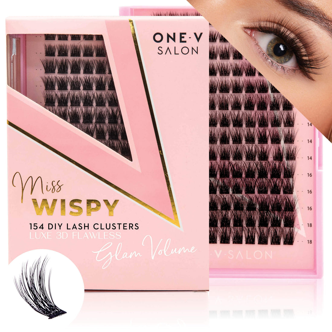 Luxe 3D Flawless -Glam Volume - 154 DIY Cluster Lashes - LASH V