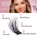 Luxe 3D Flawless -Glam Volume - 154 DIY Cluster Lashes Complete Kit - LASH V