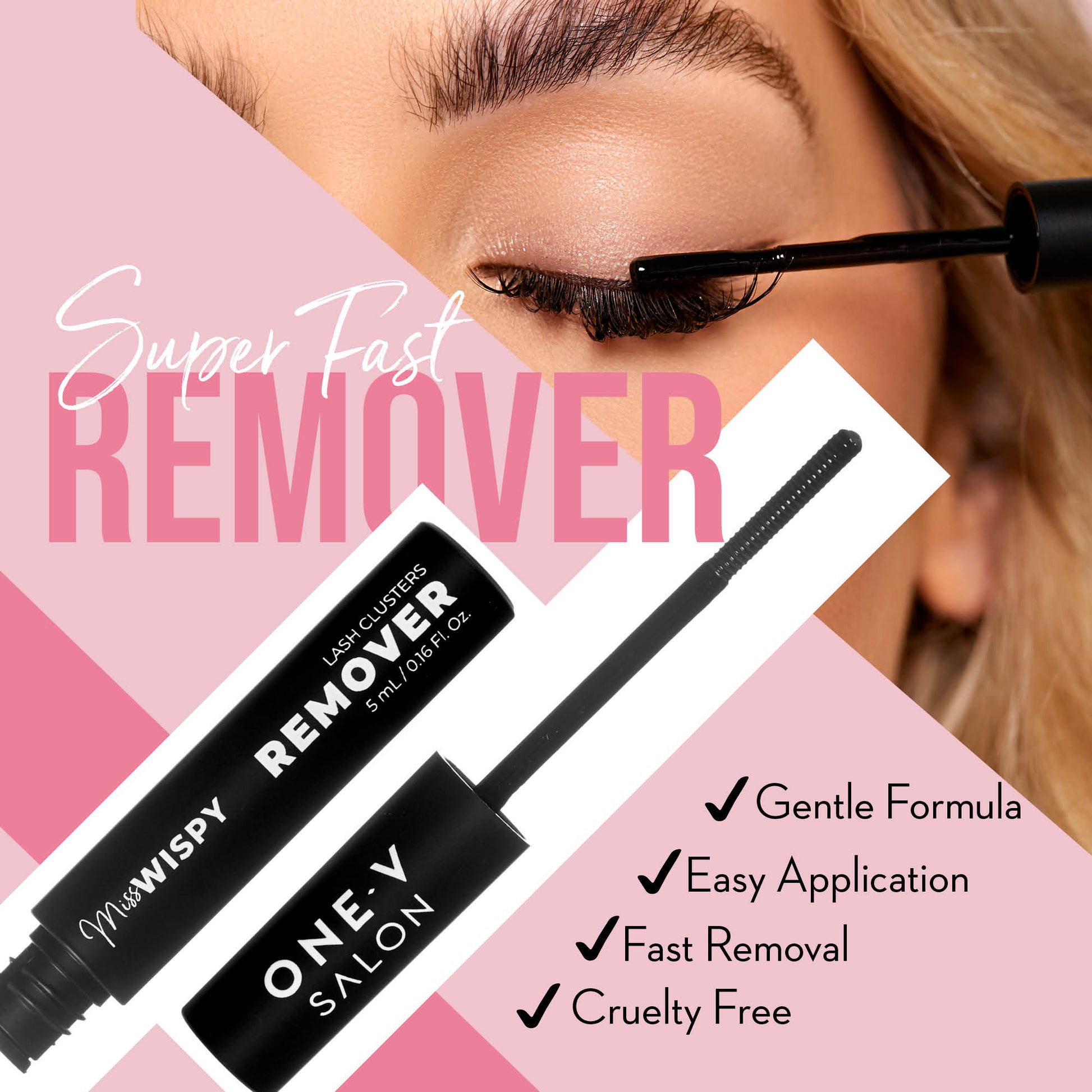 Miss Wispy Cluster Lashes - Remover . - LASH V