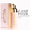 Lash Foam Cleanser Kit - Lash Cleanser + Lash  Brush + Mascara Wand . - LASH V
