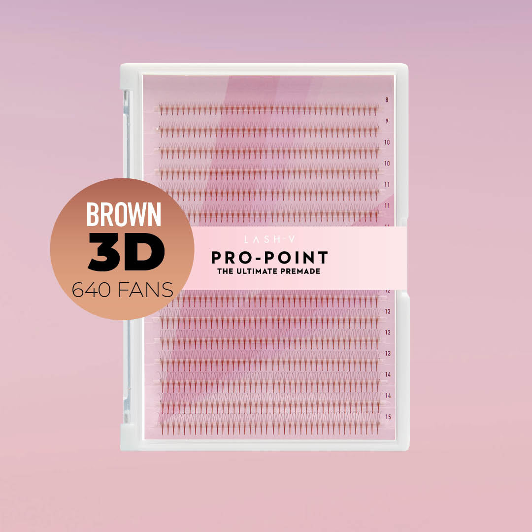 3D Pro-Point Ultimate Brown - 640 Fans - LASH V